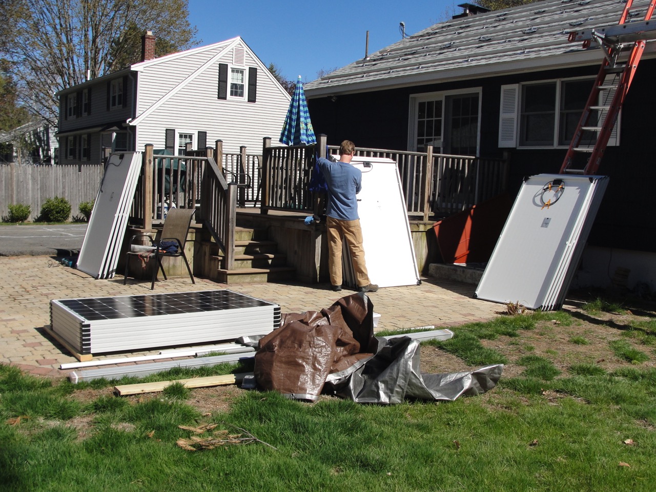 Solar Panels getting ready