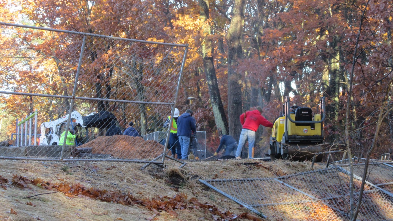 Workers at the school