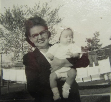 Grandmother Yvonne with Myke