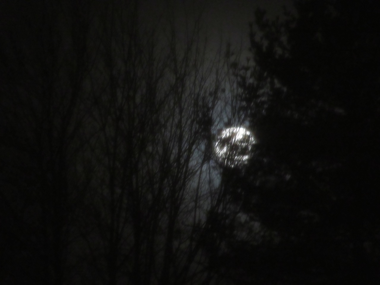 Full Moon in the west