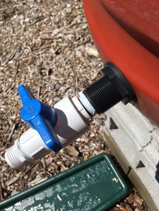 Rain barrel spigot
